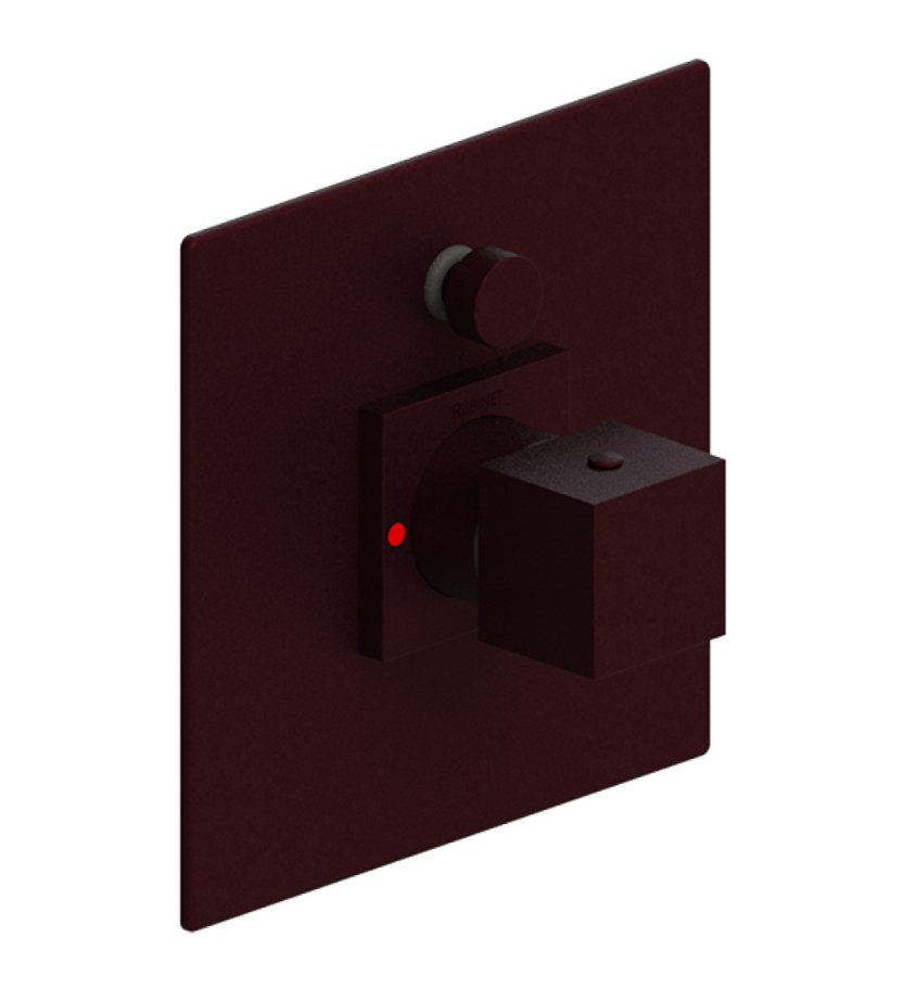 Rubinet T2YRSQ Pressure Balance Shower Valve With Stop Two Way Diverter