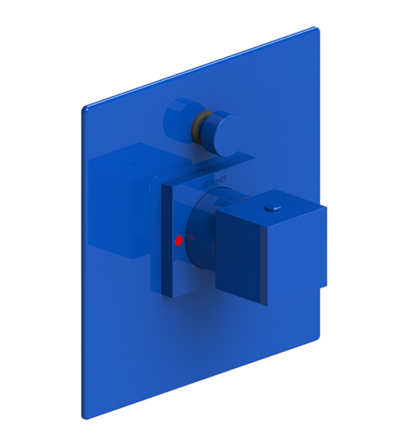 Rubinet T2YRSQ Pressure Balance Shower Valve With Stop Two Way Diverter