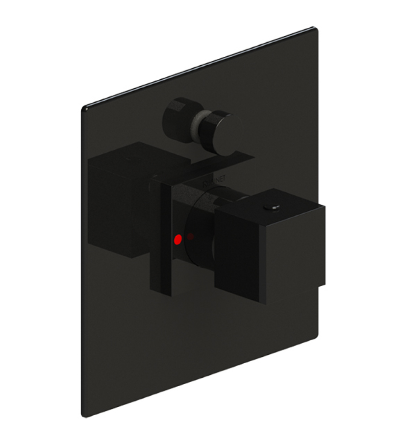 Rubinet T2YRSQ Pressure Balance Shower Valve With Stop Two Way Diverter