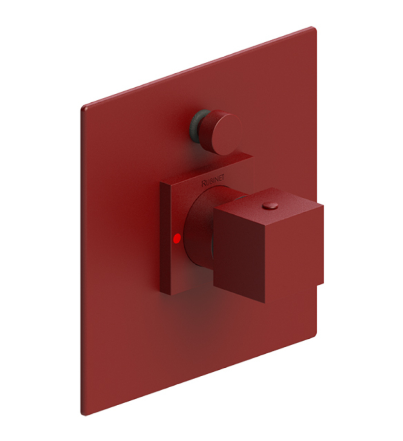 Rubinet T2YRSQ Pressure Balance Shower Valve With Stop Two Way Diverter