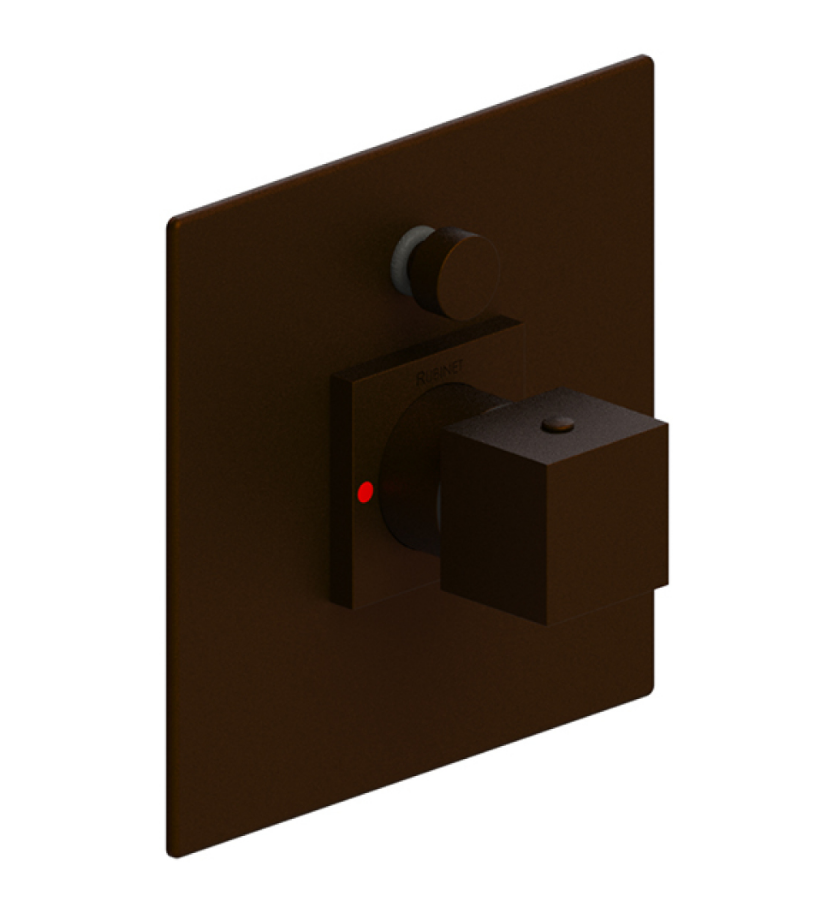 Rubinet T2YRSQ Pressure Balance Shower Valve With Stop Two Way Diverter