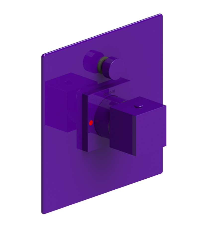 Rubinet T2YRSQ Pressure Balance Shower Valve With Stop Two Way Diverter