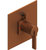 Rubinet T2YRTL Pressure Balance Shower Valve With Stop Two Way Diverter, Trim Only