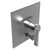 Rubinet T2YRTL Pressure Balance Shower Valve With Stop Two Way Diverter, Trim Only