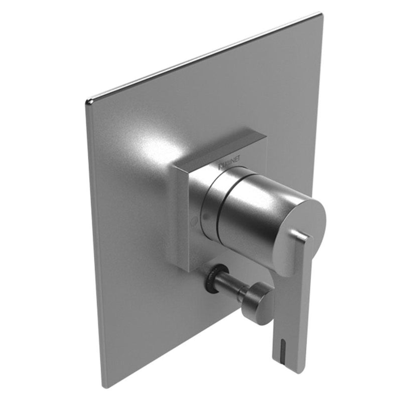 Rubinet T2YRTL Pressure Balance Shower Valve With Stop Two Way Diverter, Trim Only
