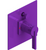 Rubinet T2YRTL Pressure Balance Shower Valve With Stop Two Way Diverter, Trim Only