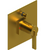 Rubinet T2YRTL Pressure Balance Shower Valve With Stop Two Way Diverter, Trim Only