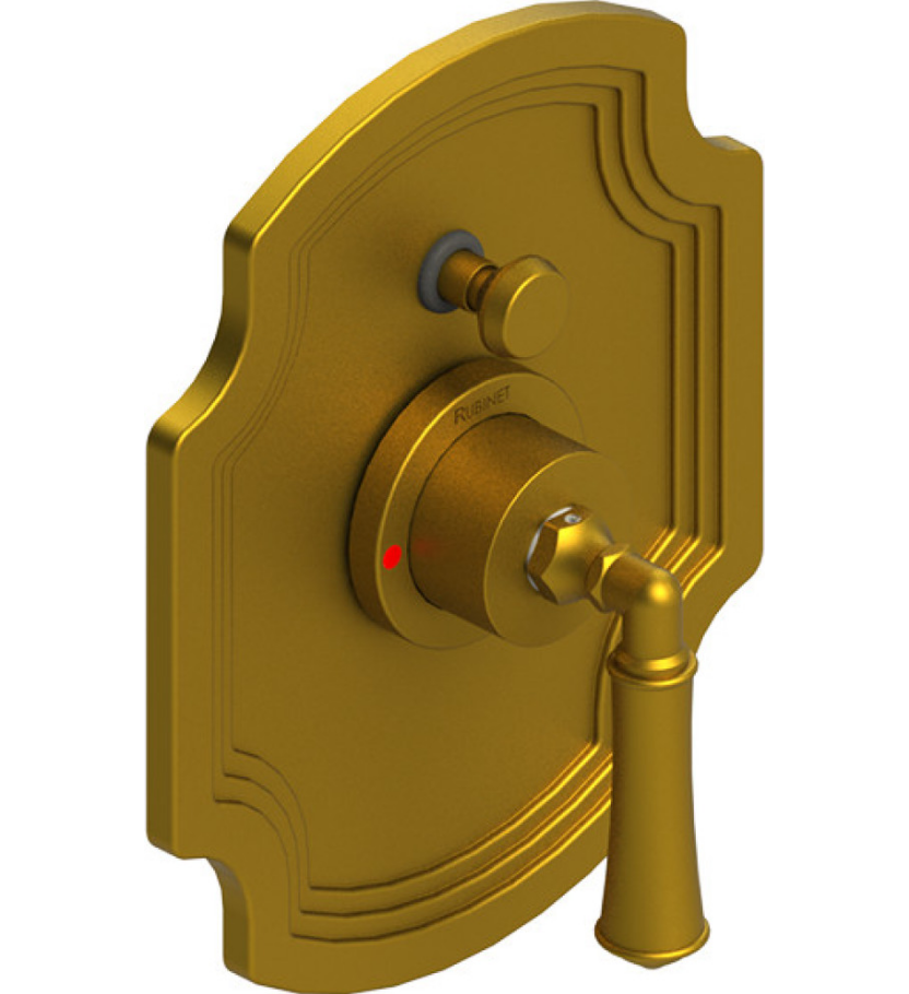 Rubinet T2YRVL Pressure Balance Shower Valve With Stop Two Way Diverter, Trim Only - Parent