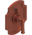 Rubinet T2YRVL Pressure Balance Shower Valve With Stop Two Way Diverter, Trim Only