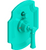 Rubinet T2YRVL Pressure Balance Shower Valve With Stop Two Way Diverter, Trim Only