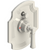 Rubinet T2YRVL Pressure Balance Shower Valve With Stop Two Way Diverter, Trim Only