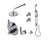 Rubinet T31HOL Temperature Control Shower With Two Way Diverter ShutOff, With One Seperate Volume Control, Hand Held Shower, Bar, Integral Supply Two Body Spray