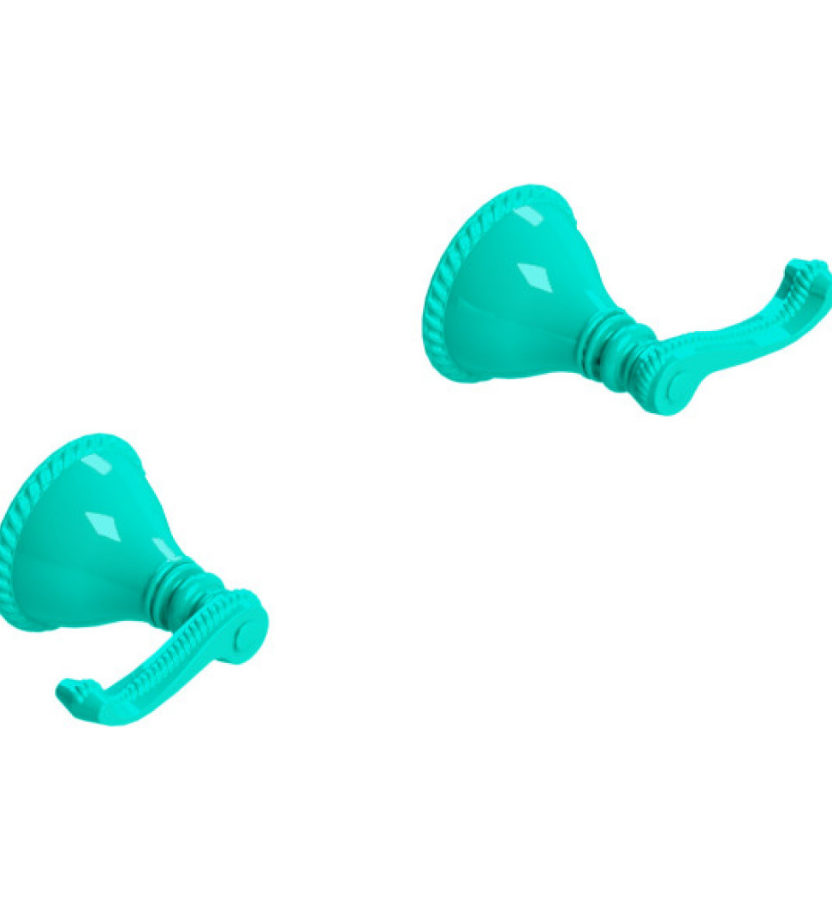 Rubinet T3AETL Two Valve Tub Filler Trim Only