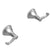 Rubinet T3AETL Two Valve Tub Filler Trim Only