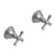 Rubinet T3AFMC Two Valve Tub Filler Trim Only