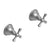 Rubinet T3AFMC Two Valve Tub Filler Trim Only