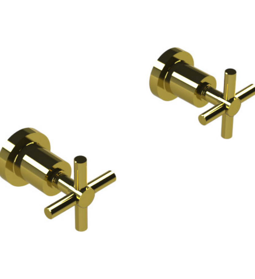 Rubinet T3AGNC Two Valve Tub Filler Trim Only
