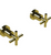 Rubinet T3AGNC Two Valve Tub Filler Trim Only
