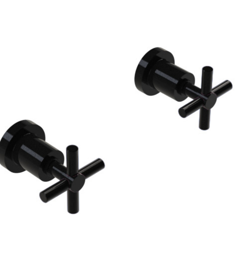 Rubinet T3AGNC Two Valve Tub Filler Trim Only