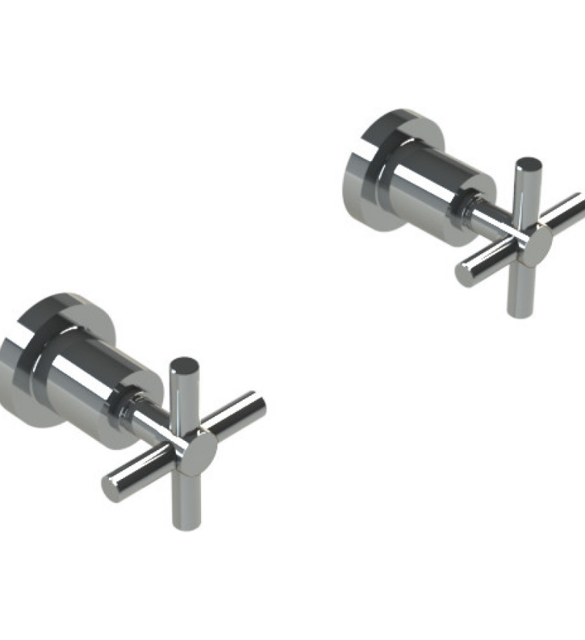 Rubinet T3AGNC Two Valve Tub Filler Trim Only