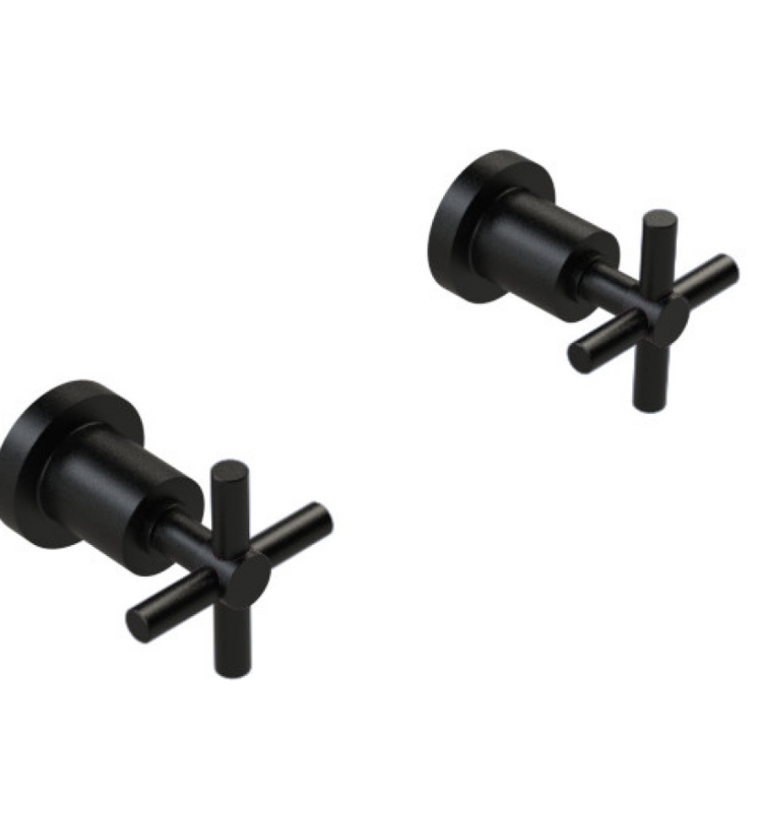 Rubinet T3AGNC Two Valve Tub Filler Trim Only