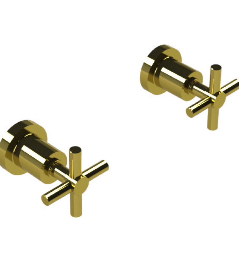 Rubinet T3AGNC Two Valve Tub Filler Trim Only