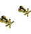 Rubinet T3AGNC Two Valve Tub Filler Trim Only