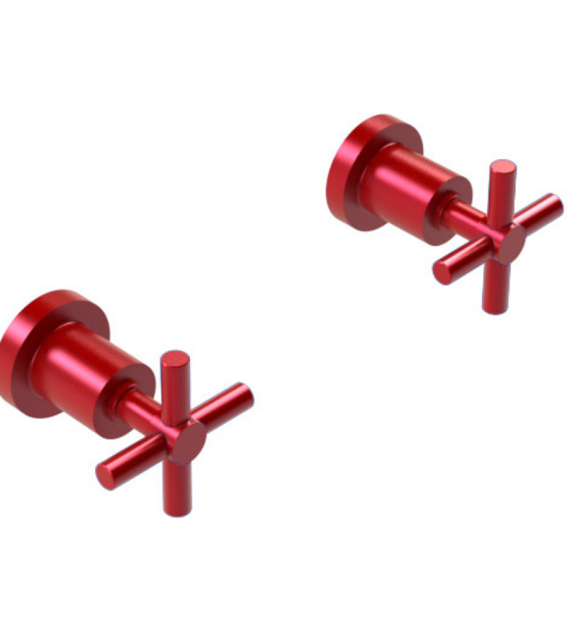 Rubinet T3AGNC Two Valve Tub Filler Trim Only