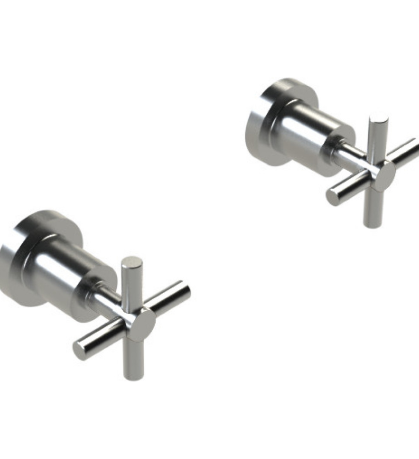 Rubinet T3AGNC Two Valve Tub Filler Trim Only