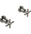Rubinet T3AGNC Two Valve Tub Filler Trim Only