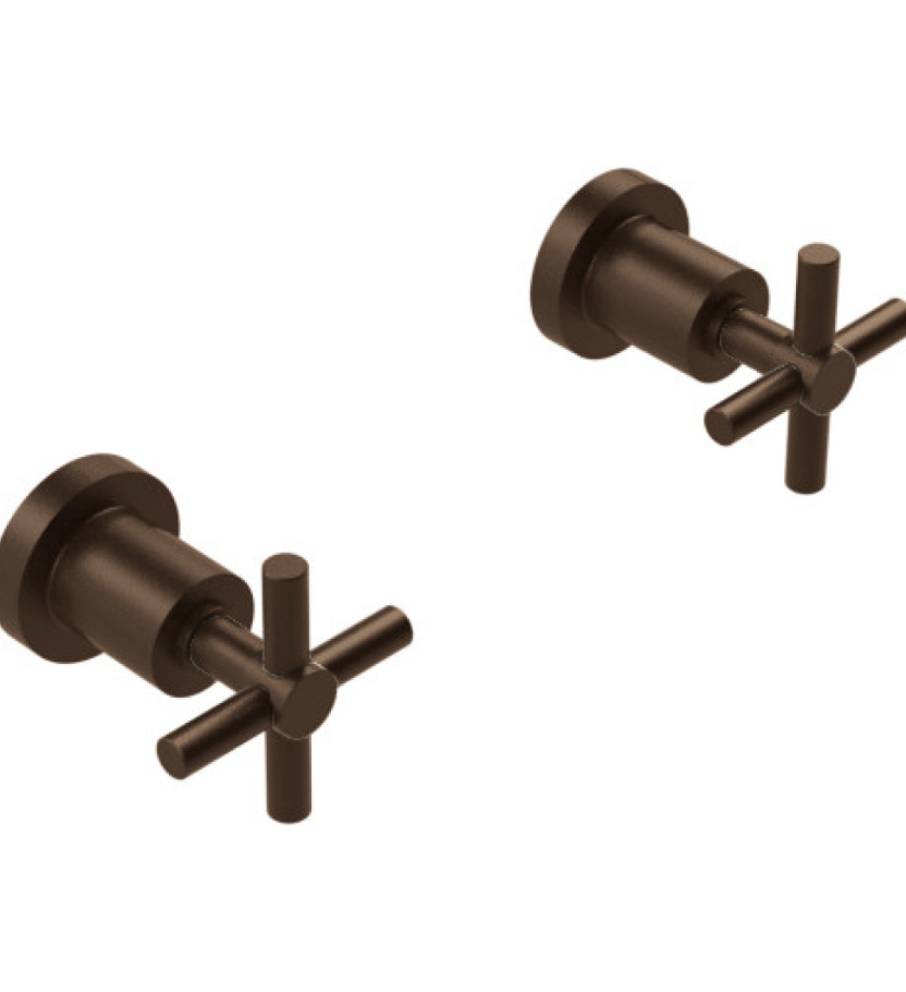 Rubinet T3AGNC Two Valve Tub Filler Trim Only