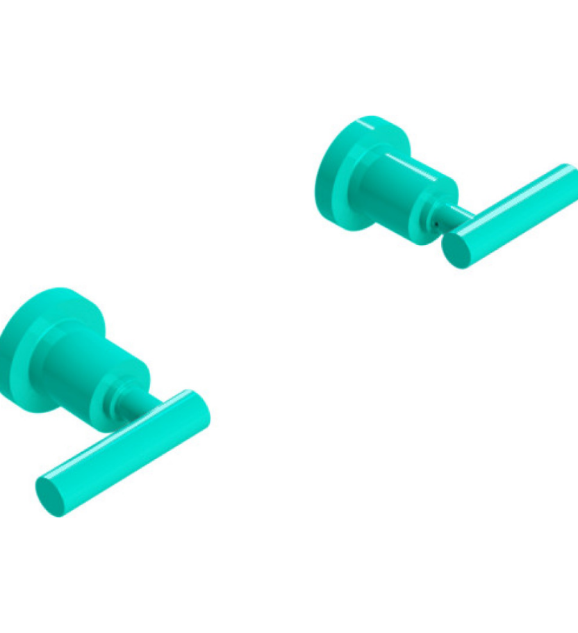 Rubinet T3AGNL Two Valve Tub Filler Trim Only
