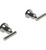 Rubinet T3AGNL Two Valve Tub Filler Trim Only
