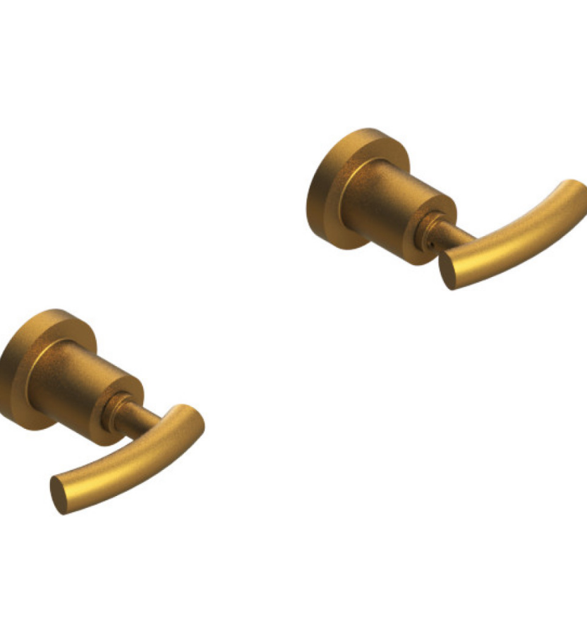 Rubinet T3AHOL Two Valve Tub Filler, Trim Only