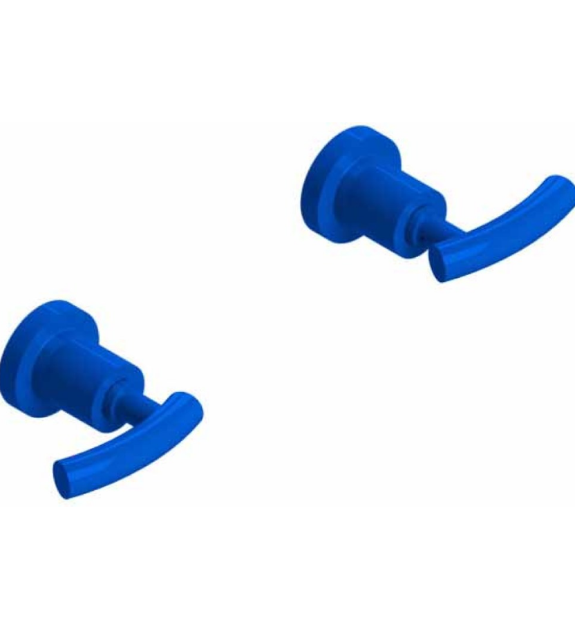 Rubinet T3AHOL Two Valve Tub Filler, Trim Only