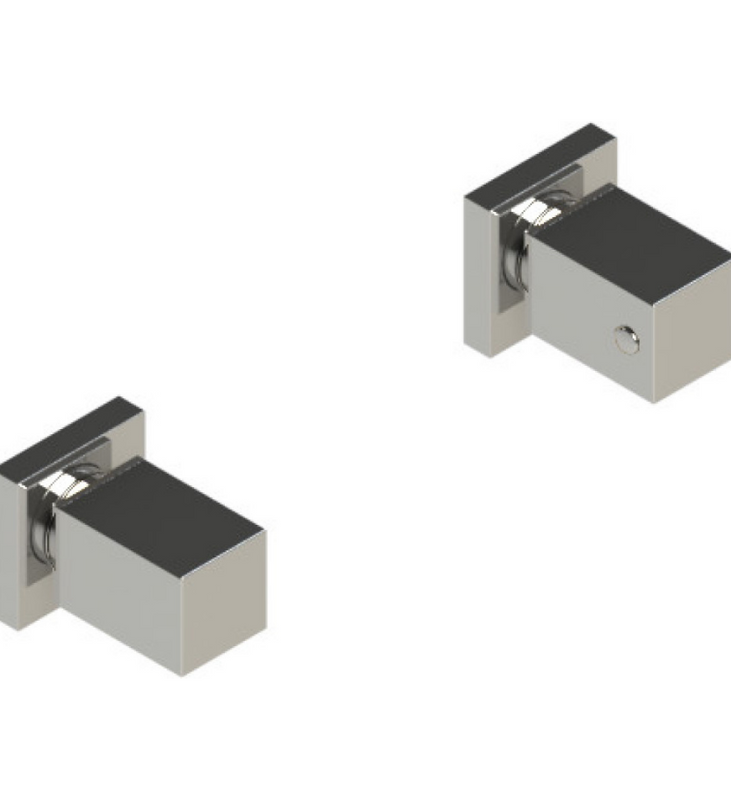 Rubinet T3ARSQ Two Valve Tub Filler Trim Only