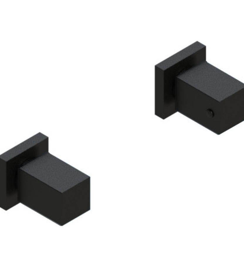 Rubinet T3ARSQ Two Valve Tub Filler Trim Only