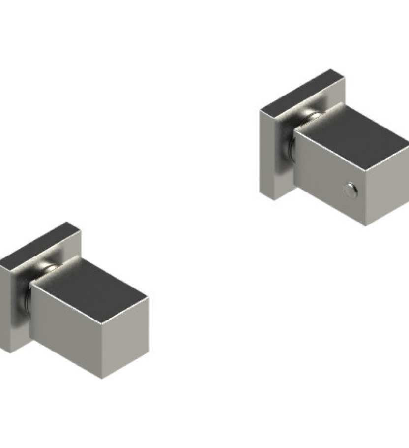 Rubinet T3ARSQ Two Valve Tub Filler Trim Only