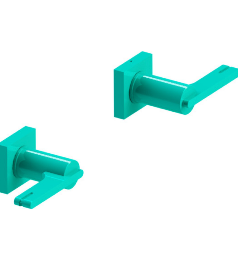 Rubinet T3ARTL Two Valve Tub Filler Trim Only