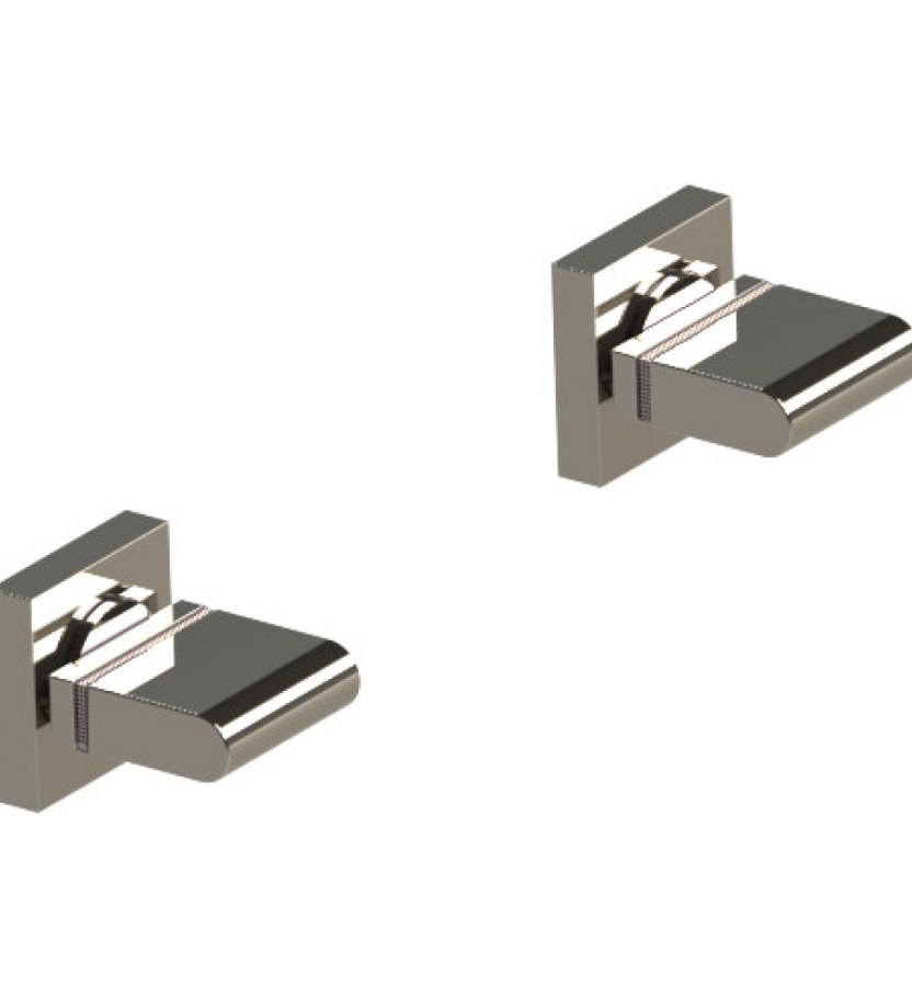 Rubinet T3ARTQ Two Valve Tub Filler Trim Only