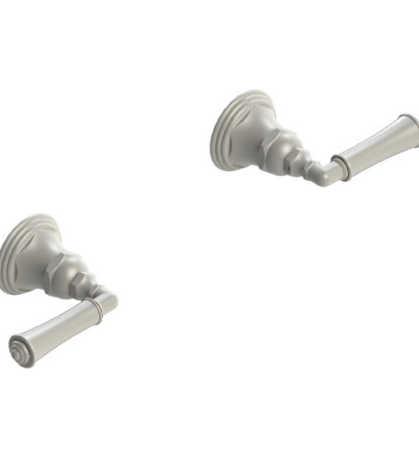 Rubinet T3ARVL Two Valve Tub Filler, Trim Only
