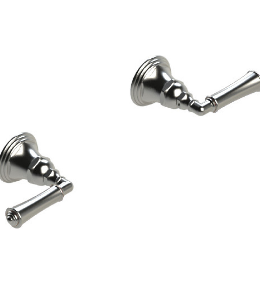 Rubinet T3ARVL Two Valve Tub Filler, Trim Only