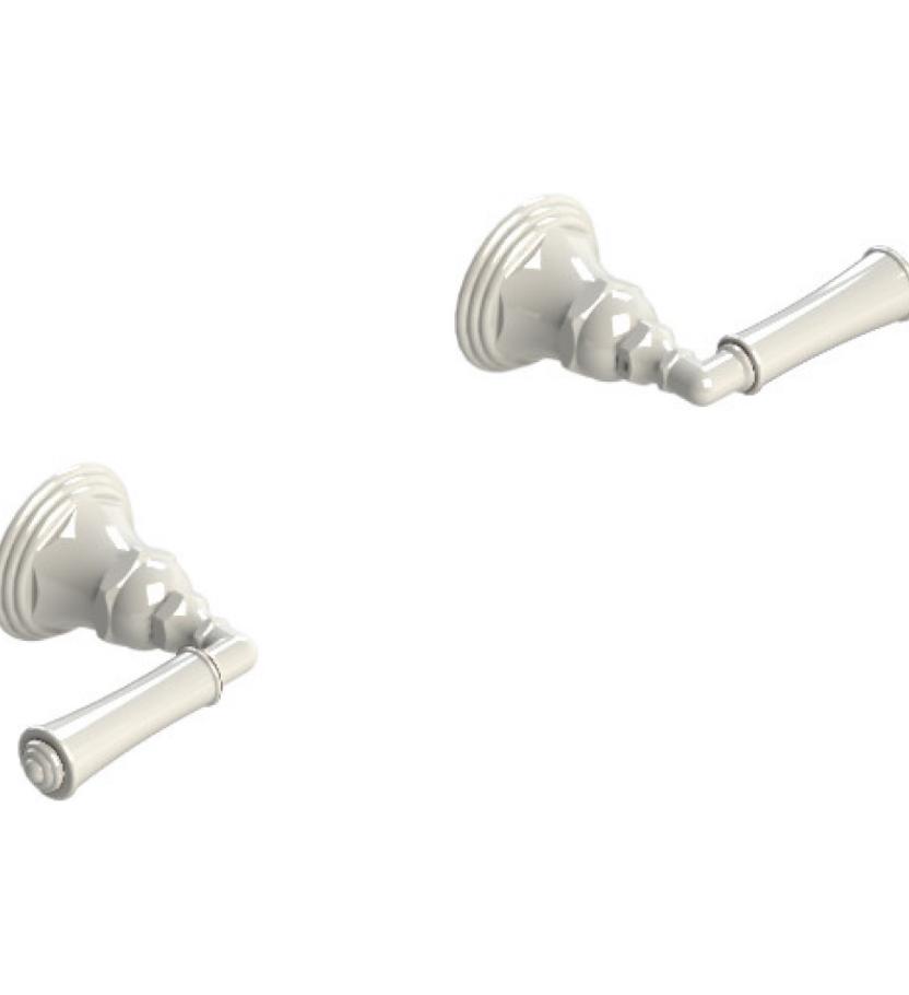 Rubinet T3ARVL Two Valve Tub Filler, Trim Only