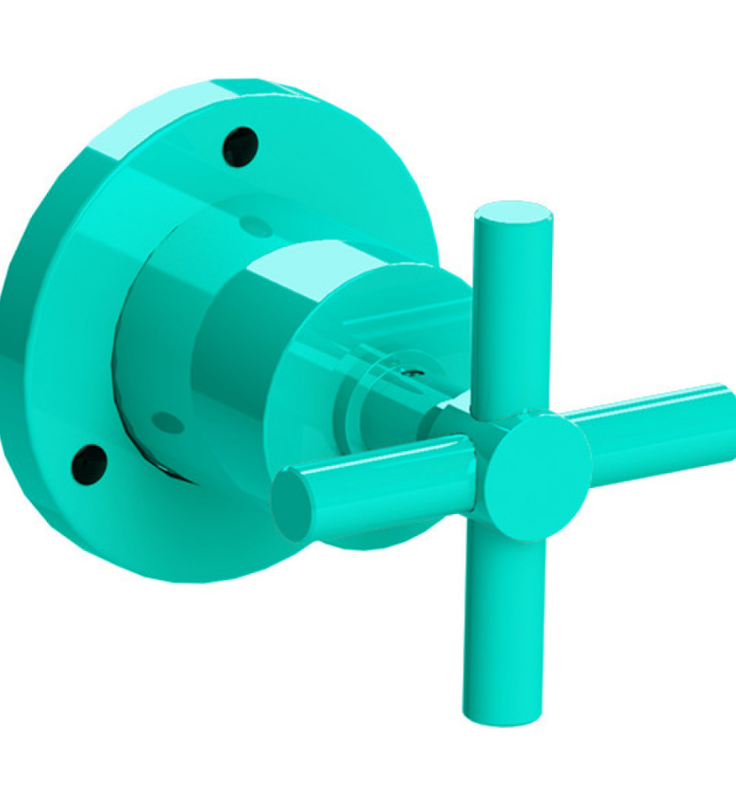 Rubinet T3XGNC Three Way Diverter With ShutOffIn Between FunctionTrim Only