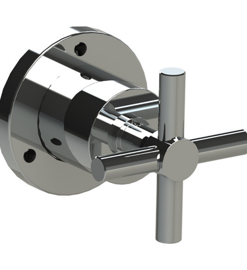 Rubinet T3XGNC Three Way Diverter With ShutOffIn Between FunctionTrim Only