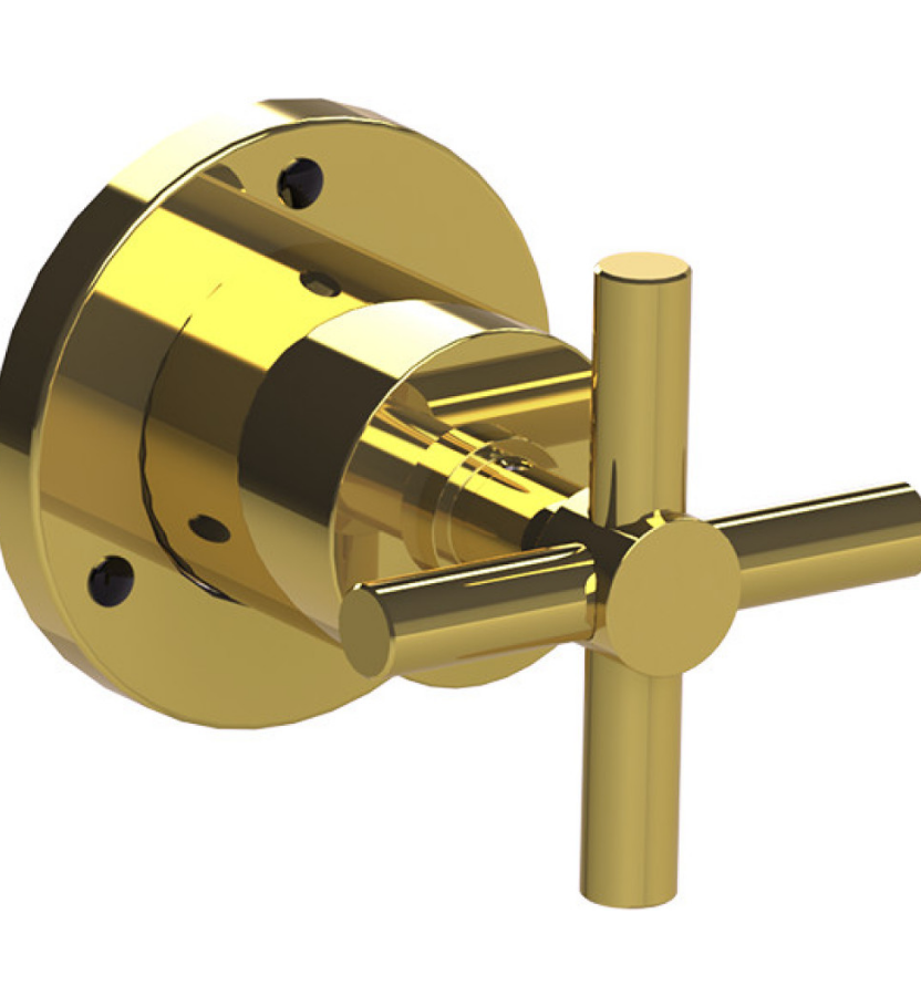 Rubinet T3XGNC Three Way Diverter With ShutOffIn Between FunctionTrim Only