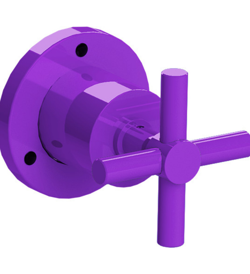 Rubinet T3XGNC Three Way Diverter With ShutOffIn Between FunctionTrim Only