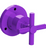 Rubinet T3XGNC Three Way Diverter With ShutOffIn Between FunctionTrim Only