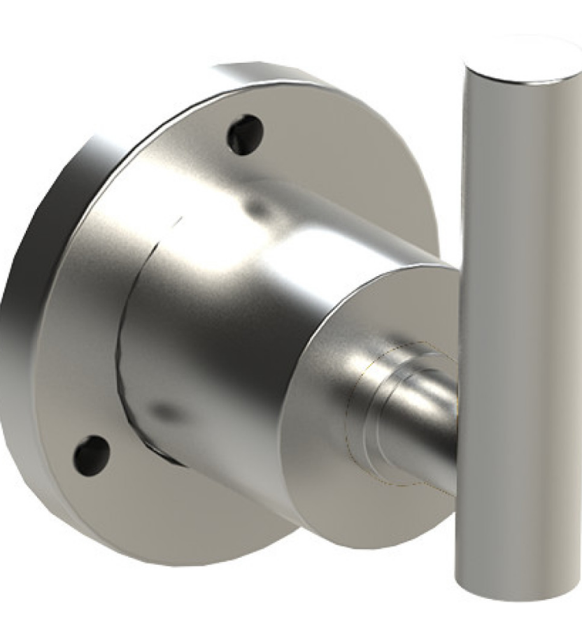 Rubinet T3XGNL Three Way Diverter with Shut Off In Between Function(Trim Only)