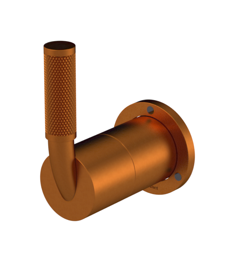 Rubinet T3XHOL Three Way Diverter With ShutOffIn Between Functions, Trim Only